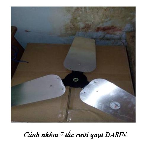 cánh nhôm sử dụng trong quạt công nghiệp DASIN.