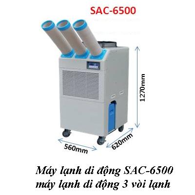 máy lạnh di động SAC-6500 3 ống lạnh.